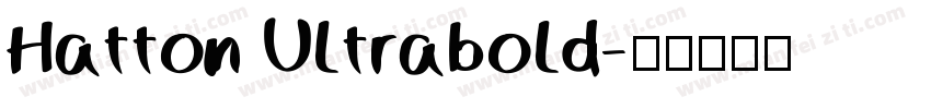 Hatton Ultrabold字体转换